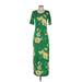 G.I.L.I. Got It Love It Casual Dress: Green Dresses - Women's Size 2X-Small