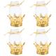 ifundom 48 pcs Wedding Candy Bags Prince Birthday Party Decorations Wedding Favor Bags Wedding Candy Favors Gift Pouch Gift Bags Candy containers for Gifts Baby Mini Bag Gold