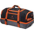 Luggage Trolley Bag Wheeled Holdall Suitcase Waterproof Rolling Duffle Bag with Wheels 26" 30" Trolley and Grab Carry with 4 Colours Options (Orange, Large 30 Inches)