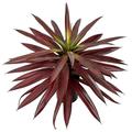 Briful Fake Plants Large Artificial Agave Plants in Pot, 44cm Decorative Artificial Indoor Plants Red Agave Faux Plants for Home Office Decor