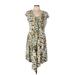 Simply Vera Vera Wang Casual Dress: Green Dresses - Women's Size Large