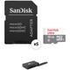 SanDisk 16GB Ultra UHS-I microSDHC Memory Card with SD Adapter and USB Multi-Card R SDSQUNS-016G-GN3MA