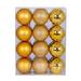 The Holiday Aisle® Christmas Ball Ornament Set of 24 Plastic in Gray/Yellow | 3 H x 3 W x 3 D in | Wayfair 093C84101D67460BBE7D8DC769D50058