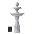 Bungalow Rose Kirstynn Outdoor Weather Resistant Floor Fountain in White | 44.1 H x 22.4 W x 22.4 D in | Wayfair 2CF3DC554C8F427EA1B1B2D22E649238