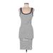 Trafaluc by Zara Casual Dress - Midi Scoop Neck Sleeveless: White Dresses - Women's Size Medium