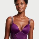 Women's Victoria's Secret Double Shine Strap Push-Up Corset Top