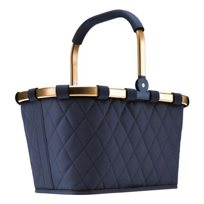 Einkaufskorb »carrybag rhombus midnight gold« blau, Reisenthel, 48x29x28 cm