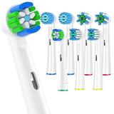 Replacement Toothbrush Heads Compatible with Oral B Braun- Pack of 8 Electric Toothbrush Heads for Oral b-Toothbrush Head Refills for Oral B Pro 1000 9600 500 3000 8000