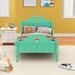 Macaron Twin Size Toddler Bed with Side Safety Rails