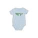 Carter's Short Sleeve Onesie: Blue Bottoms - Kids Boy's Size 18