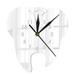 Wozhidaoke 3D Creative Creative Teeth Acrylic Mirror Wall Clock Home Decoration Wall Clock Timers Silver 19*14*4 Silver