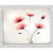 Abstract Decor Tapestry Pure Romantic Cool Simple Natural Flower with Blossoms Artwork Wall Hanging for Bedroom Living Room Dorm Decor 60W X 40L Inches Pink Green and White by Ambesonne