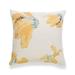 Hofdeco Spring Decorative Throw Pillow Cover ONLY for Couch Sofa Bed Yellow Floral 18 x18