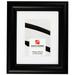 Craig Frames Vintage Revival 16x22 inch Satin Black Picture Frame Matted for a 12x18 Photo