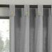 Archaeo Cotton Blend Button Tab Top Curtain 40 x84 Gray