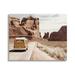 Stupell Industries Desert Cliffs Road Trip Van Transportation Photography Gallery Wrapped Canvas Print Wall Art