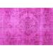 Ahgly Company Indoor Rectangle Persian Pink Bohemian Area Rugs 7 x 9