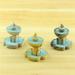 Naierhg 3Pcs/Set Resin Fountain Miniature Bonsai Garden Decor Micro Landscaping Ornament