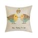 HUI Home 18 x 18 in. My Cottage Home Nice Talking To You Pillow with Polyester Insert