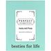 Best Frame Besties For Life 4X6 Leatherette Photo Frame Teal