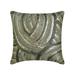 The HomeCentric Decorative Silver 22 x22 (55x55 cm) Throw Pillow Cover Silk Beaded Sequins Hand Embroidery Bling Lounge Shimmer & Sparkle Throw Pillows For Sofa Abstract Style- Starlight Silver