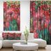 DESIGN ART Designart Red Poppies Acrylic Drawing Extra Large Floral Wall Art 24 in. wide x 32 in. high