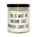 Beautiful Case Manager Candle This is What an Awesome Case Manager Looks Like Epic Gifts for Coworkers Birthday Gifts Presents Ideas