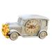 1pc Classic Car Shape Clock Desktop Alarm Clock Bedside Clock Room Decoration for Home Dorm Office Silver