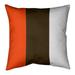 ArtVerse Cleveland Cleveland Football Stripes Pillow-Spun Polyester 16 x 16 Medium