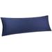 Unique Bargains 20 x 55 1PC Zipper Closure Body Pillow Cover Navy Blue