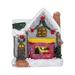 OAVQHLG3B Clearance Resin Christmas Scene Village House Town With Warm White LED Lights Battery Operated Christmas Decorations