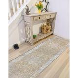 Gloria - Door mat Washable Rug Runner Low Profile Persian Washable Rugs Non Slip Rugs for Living Room Light Weight Outdoor Mat