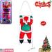 Santa Climbing Ladder to Tree Decoration Climbing Up and Down Santa Claus on Ladder with Light String Tree Holiday Party Home Door Wall Decoration Xmas Ornament(24 -48 )