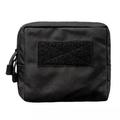 Tactical Molle Horizontal Admin Pouch Multi-Purpose Laser-Cut EDC Tool Pouch Bagï¼Œblack