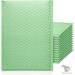 ProLine Extra Wide CD DVD Light Green Poly Bubble Mailers Envelopes Bags 6 x 10 (100 Mailers)