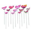 Artificial Flowers 12Pcs Butterfly Stakes Outdoor Yard Planter Flower Pot Bed Garden Decor Yard Art