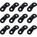 12 Pieces Aluminum Alloy Guyline Cord Adjuster Camping Rope Tensioner Aluminum Alloy Tent Rope Tightener for Tent Camping Hiking Outdoor Activityï¼Œblack