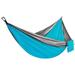 Camping Hammock Double & Single Portable Hammocks Great for Hiking Backpacking Hunting Outdoor Beach Campingï¼ŒGray fighting sky blue