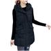 Diufon Puffer Jackets for Women Sleeveless Hoodies Outwear Winter Warm Mid-Length Down Waistcoats