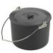 Dcenta Portable Camping Hanging Pot 8L Cooking Pot Cookware for Camping Hiking Fishing