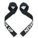 Lifting Wrist Straps for Weightlifting Bodybuilding Powerlifting Strength Training & Deadlifts - Padded Neoprene with Cotton black