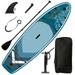 GUTALOR Inflatable Stand Up Paddle Board 9.9 x33 x5 - SUP Accessories Wide Stance Bottom Fin for Paddling Paddle Leash Surf Control Non-Slip Deck - Youth & Adult