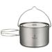 TOMSHOO Pot 750ml/900ml/1100ml/1600ml/2000ml/2800ml Ultralight Hanging Pot with Lid and Foldable Handle Camping Backpacking Cooking Picnic