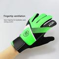 Yucurem Goal Keeper Gloves Anti-Slip Soccer Goalie Gloves for Kids Adults (Green 7)