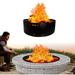 FEBTECH - Fire Ring for Outside Fire Pit - 36 Inch Diameter 12 inches Height - Fire Pit Insert Round DIY Fire Pit Liner - Above or In-Ground Fire Ring for Outdoor Garden & Camping