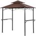 8 x 5 Barbecue Canopy BBQ Gazebo Canopy Tent w/Air Vent Double Tiered Outdoor