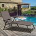 Chaise Lounge Chair Outdoor Adjustable Lounge Recliner for Poolside Garden and Patio