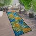 World Rug Gallery Contemporary Tropical Leaves Flatweave Indoor/Outdoor Area Rug - MULTI 2 x7