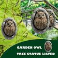 Acrylic Hoot owl statue Monitor tree Poly resin birds Ornament Monitor Ornament Ornament Owl Yard Listedfigurine Resin Office Tree Statue Decoration Garden Poly Decoration & Hangs