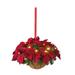 ZHAGHMIN Christmas Hanging Oranments Single-Sided Artificial Flower Basket Christmas Tree Pendant Gifts Colorful Bells Xmas Tree Decoration C